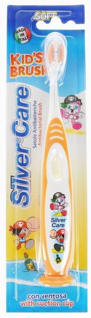 Зубная щетка  Kids Brush мягкая, цвет: оранжевый Silver Care