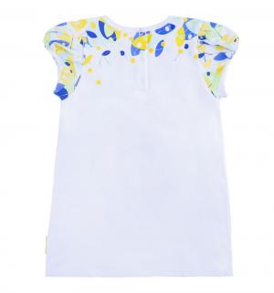 Комплект футболка/брюки , цвет: белый/голубой Kogankids