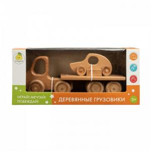 Деревянная игрушка  Тягач с полуприцепом Автовоз ЯиГрушка