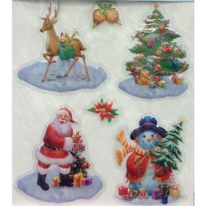 Лист с декоративными новогодними наклейками MAG2000