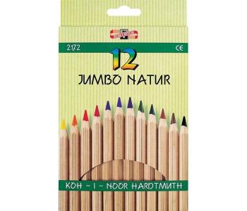 Набор цветных карандашей Jumbo natur 12 цветов Koh-i-Noor