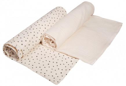 Пеленка  Звезды 130х100 см 2 шт. BamBola