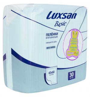 Пеленки  Basic 60х60 см, 30 шт Luxsan