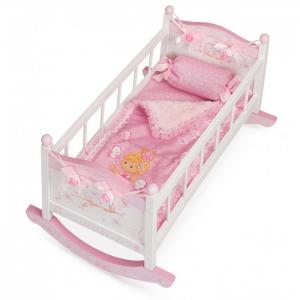 Кроватка для куклы  качалка серии Мария 56 см DeCuevas