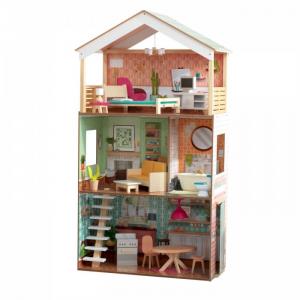 Кукольный домик Дотти интерактивный с мебелью (17 элементов) KidKraft