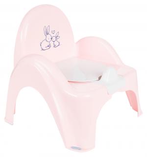 Горшок-стульчик  Кролики, цвет: розовый Tega