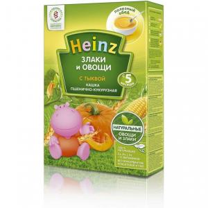 Каша  безмолочная пшенично-кукурузная с тыквой 5 месяцев 200 г Heinz