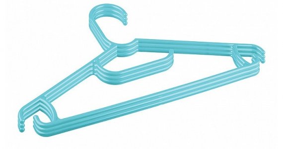 Комплект вешалок для детской одежды 31.5 см 3 шт. 5 упаковок Пластишка