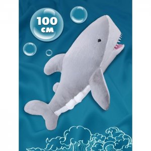 Мягкая игрушка  В дикой природе Акула пушистая 100 см ABtoys