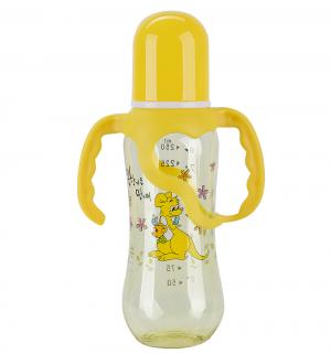 Бутылочка  Цветная пластик, 250 мл, цвет: желтый Бусинка