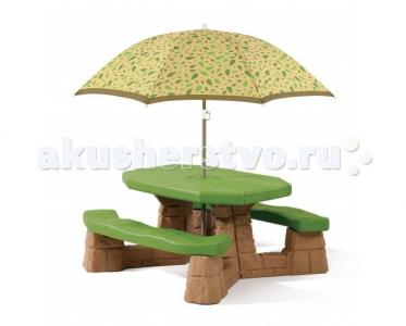 Пикник складной столик с зонтиком Step 2