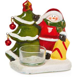 Дед мороз с ёлкой-подсвечник, 10.1 x 6.6 11 см MAG2000