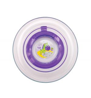 Тарелка на присоске  Русские мотивы, цвет: фиолетовый Lubby