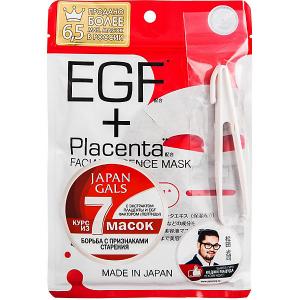Маска  Placenta с плацентой и EGF фактором, 7 шт Japan Gals