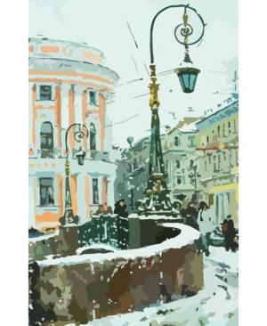 Картина по номерам На углу в Петербурге Color KIT