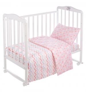 Комплект постельного белья  Colori Rosa, цвет: розовый 3 предмета наволочка 60 х 40 см Sweet Baby