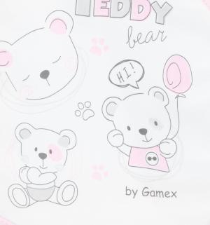 Боди  Teddy Bear, цвет: белый/розовый Gamex