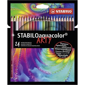 Акварельные карандаши Stabilo Aquacolor Arty, 24 цвета