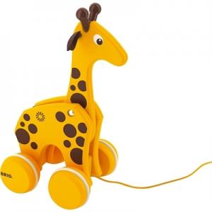 Каталка-игрушка  Жираф на веревочке Brio