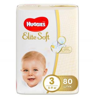 Подгузники  Elite Soft 3 (5-9 кг) 80 шт. Huggies