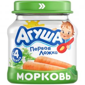 Пюре  морковь с 4 месяцев, 80 г Агуша