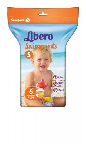 Трусики-подгузники  для плавания Swimpants Small (7-12 кг) 6 шт. Libero