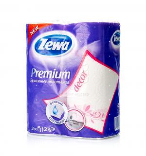 Бумажные полотенца Premium декор , 2 шт Zewa