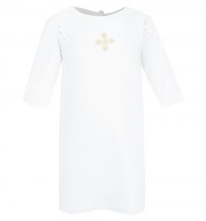Крестильная рубашка , цвет: белый/золотой Ангел Мой