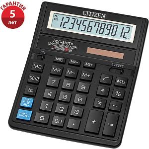 Настольный калькулятор  SDC-888TII Citizen. Цвет: черный