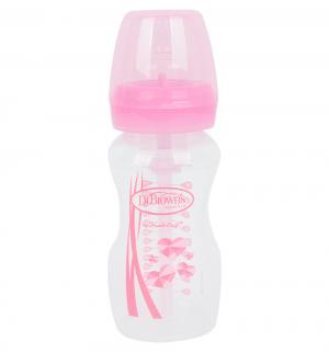 Бутылочка Dr.Browns Options с широким горлышком и носиком для питья полипропилен 6 мес, 270 мл, цвет: розовый Dr.Brown's