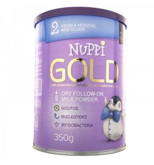 Молочная смесь  Gold 2 адаптированная с 6 месяцев, 350 г Nuppi