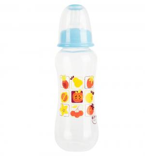 Бутылочка  для кормления пластик с рождения, 240 мл, цвет: голубой Ням-Ням
