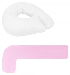 Комплект  Гармония-лайт подушка/наволочка длина по краю 250 см, цвет: розовый Smart-textile