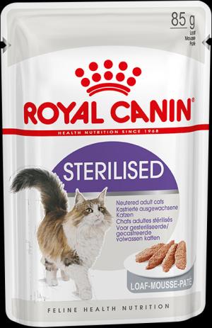 Влажный корм  Sterilised Mousse для взрослых кошек стерилизованных, 85 гр Royal Canin