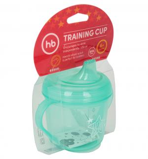 Поильник  Training cup С ручками, цвет: мятный Happy Baby