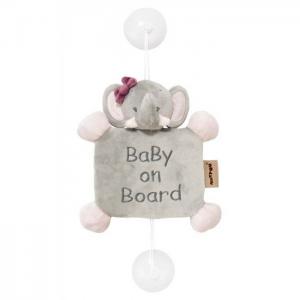 Знак Baby on board Adele & Valentine Слоник Nattou