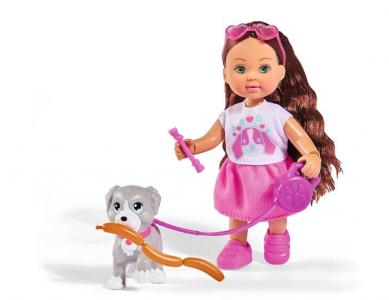 Кукла Еви с собачкой и аксессуарами Holiday 12 см Simba
