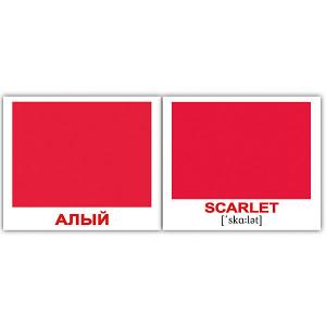 Набор обучающих мини-карточек  Colors/Цвета, двухсторонний 40 штук Вундеркинд с пелёнок