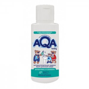 Антибактериальное жидкое мыло для всей семьи 100 мл AQA baby