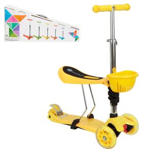 Самокат  ScooterOK Tolocar, цвет: желтый BabyHit