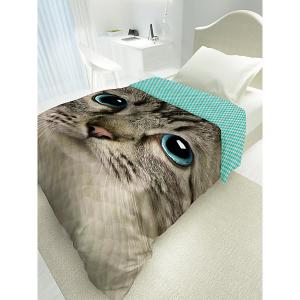 Покрывало стеганое 4 YOU Cute Cat 4YOU. Цвет: желтый
