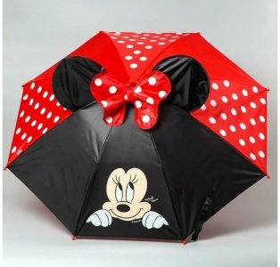 Зонт  детский с ушами Красотка Минни Маус 70 см Disney