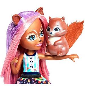Игровой набор  Sancha Squirrel with Pet Stumper 15 см Enchantimals