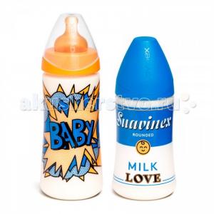 Бутылочка  Набор бутылочек Baby Art с силиконовой соской 0+ мес. 270 + 360 мл Suavinex